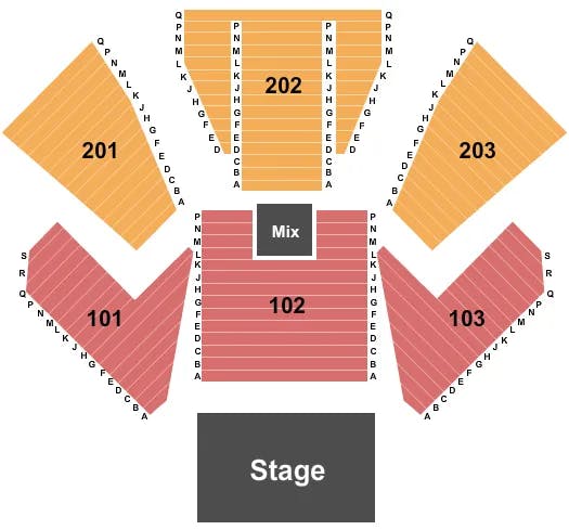  ENDSTAGE 2 Seating Map Seating Chart