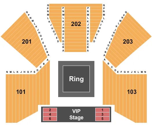  MMA Seating Map Seating Chart