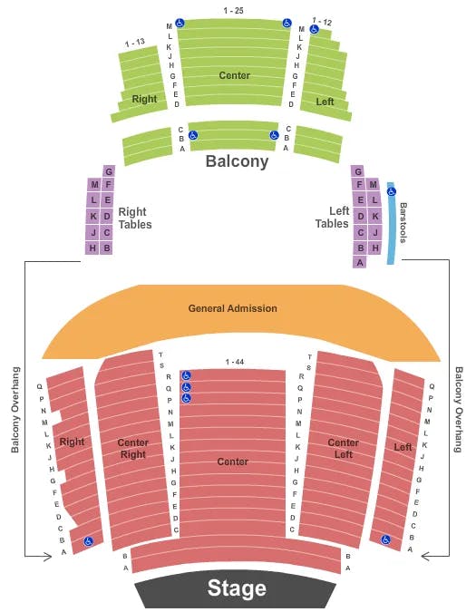 HARD ROCK LIVE ORLANDO END STAGE 2 Seating Map Seating Chart