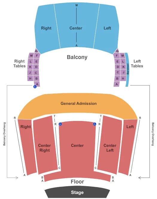 HARD ROCK LIVE ORLANDO ENDSTAGE RESV GA Seating Map Seating Chart
