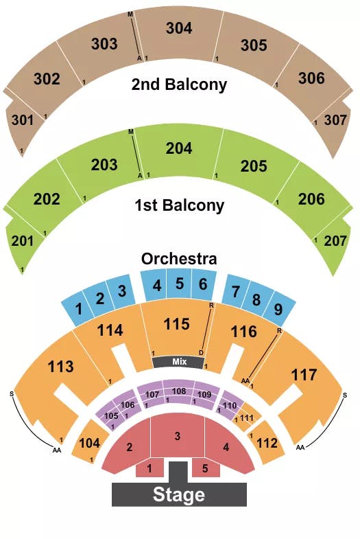 HARD ROCK LIVE AT THE SEMINOLE HARD ROCK HOTEL CASINO HOLLYWOOD ENDSTAGE THRUST FLR 1 5 Seating Map Seating Chart