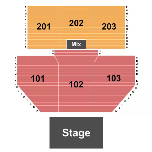 HARD ROCK LIVE ROCKFORD ENDSTAGE Seating Map Seating Chart
