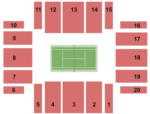  TENNIS 2 Seating Map Seating Chart