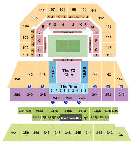  TENNIS MIAMI OPEN 2020 Seating Map Seating Chart
