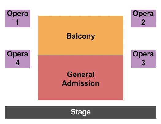  GA BALCONY OPERA Seating Map Seating Chart