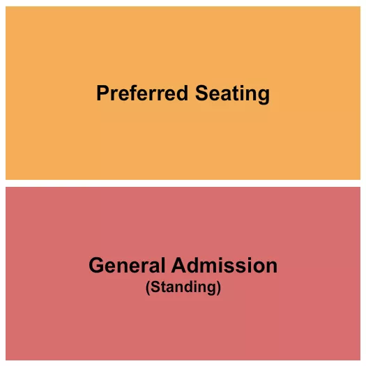 HARLOWS NIGHT CLUB GA PREFERRED Seating Map Seating Chart