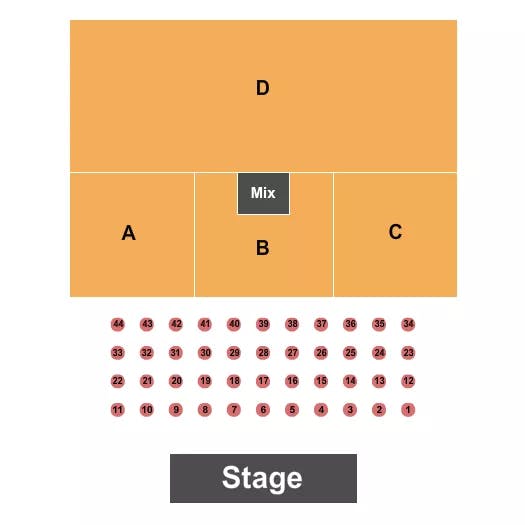 HARRAHS SOUTHERN CALIFORNIA CASINO RESORT ENDSTAGE TABLES Seating Map Seating Chart