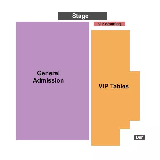 HARRIS PARK ONTARIO GA VIP TABLES Seating Map Seating Chart