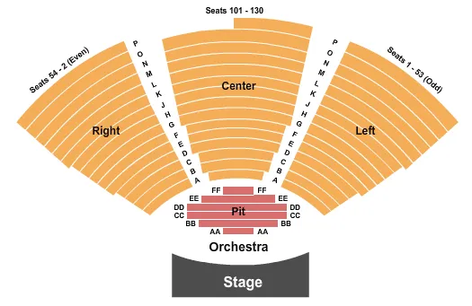  ENDSTAGE PIT Seating Map Seating Chart