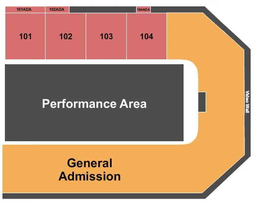  CARDEN INTERNATIONAL CIRCUS SPECTACULAR Seating Map Seating Chart