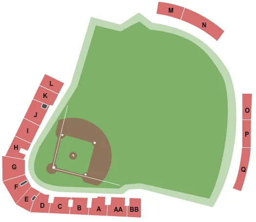  BASEBALL Seating Map Seating Chart