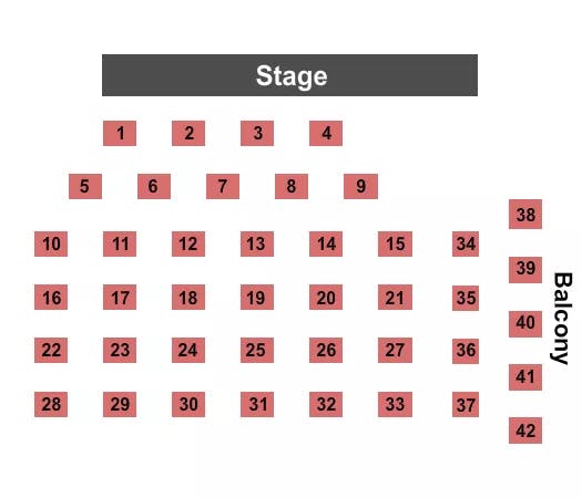 HEADLINERS MUSIC HALL KY TABLES Seating Map Seating Chart