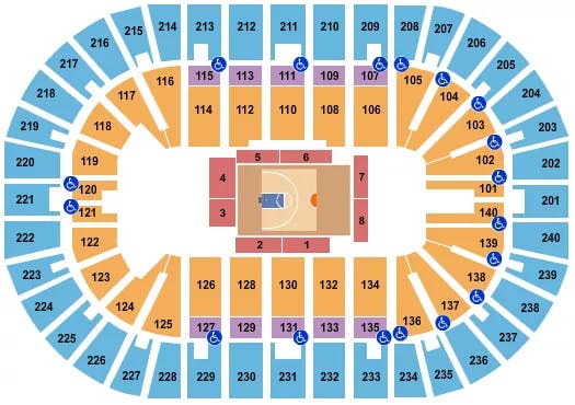  BASKETBALL BIG3 Seating Map Seating Chart