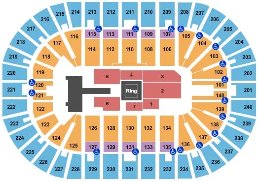  WRESTLING 2 Seating Map Seating Chart