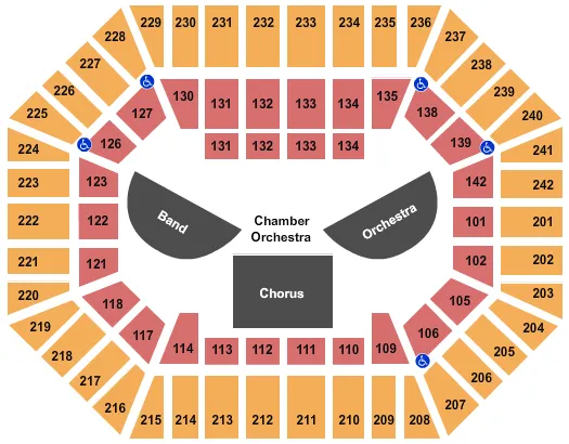  ALL STATE MUSIC FESTIVAL 2 Seating Map Seating Chart