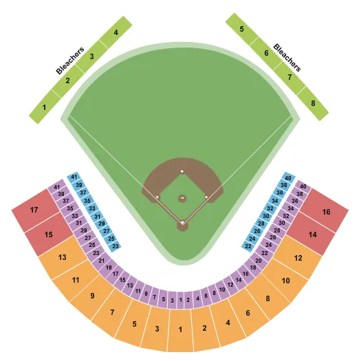  BASEBALL Seating Map Seating Chart