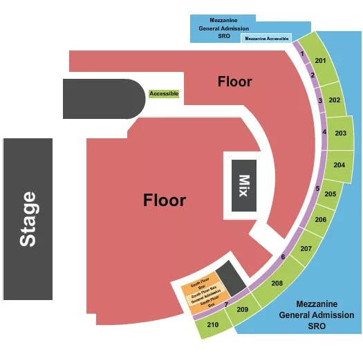 HISTORY TORONTO ENDSTAGE GA FLOOR Seating Map Seating Chart