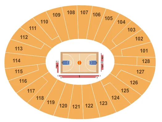  BASKETBALL Seating Map Seating Chart