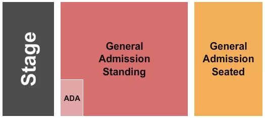  GA STANDING SEATED Seating Map Seating Chart
