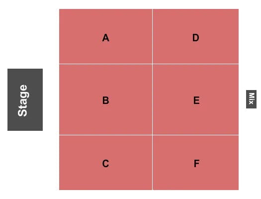 HOLLYWOOD CASINO GULF COAST BAY ST LOUIS ENDSTAGE Seating Map Seating Chart