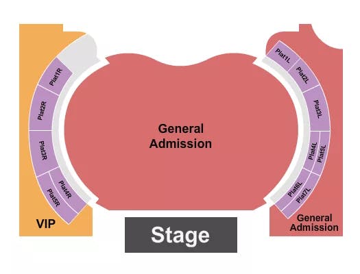  ENDSTAGE GA VIP PLAT Seating Map Seating Chart