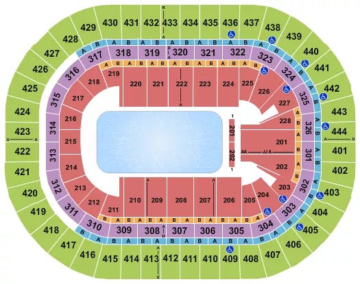  DISNEY ON ICE Seating Map Seating Chart