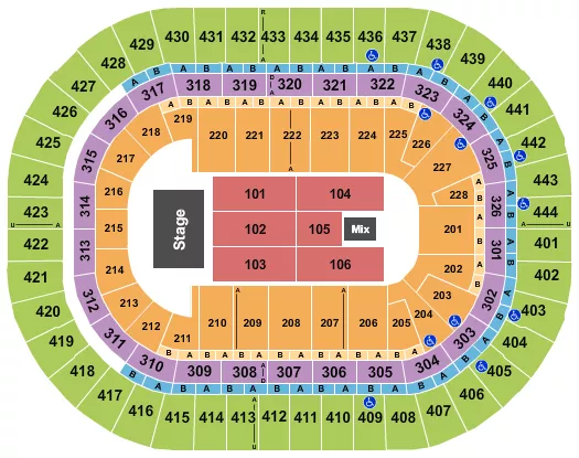  ENDSTAGE 5 Seating Map Seating Chart