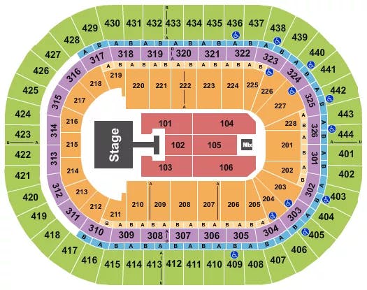  FUERZA REGIDA Seating Map Seating Chart