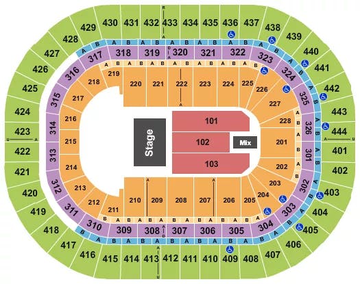  GLORIA TREVI Seating Map Seating Chart