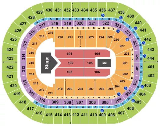  JELLY ROLL Seating Map Seating Chart