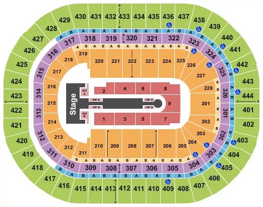  JENNIFER LOPEZ Seating Map Seating Chart