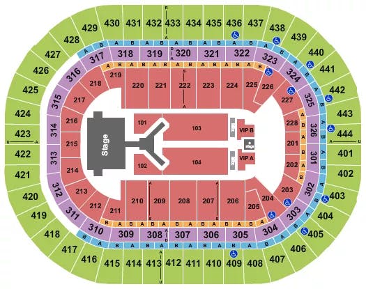  JONAS BROTHERS 2 Seating Map Seating Chart