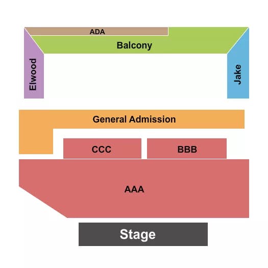 HOUSE OF BLUES SAN DIEGO HUNTER HAYES Seating Map Seating Chart