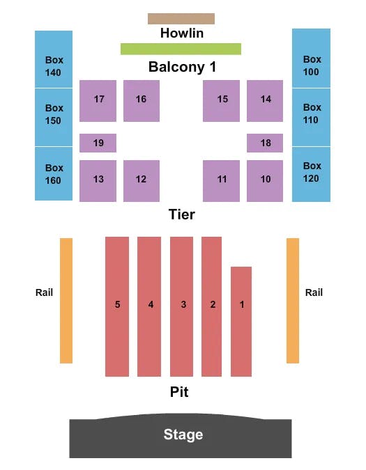 HOUSE OF BLUES CHICAGO GOSPEL BRUNCH Seating Map Seating Chart