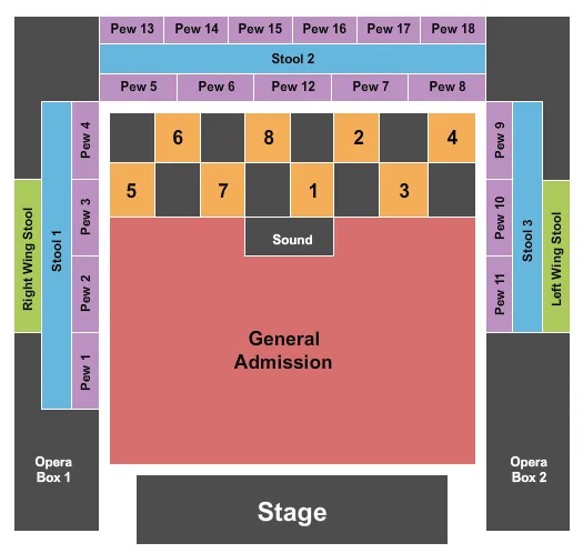 HOUSE OF BLUES MYRTLE BEACH BLACK VIEL BRIDES Seating Map Seating Chart