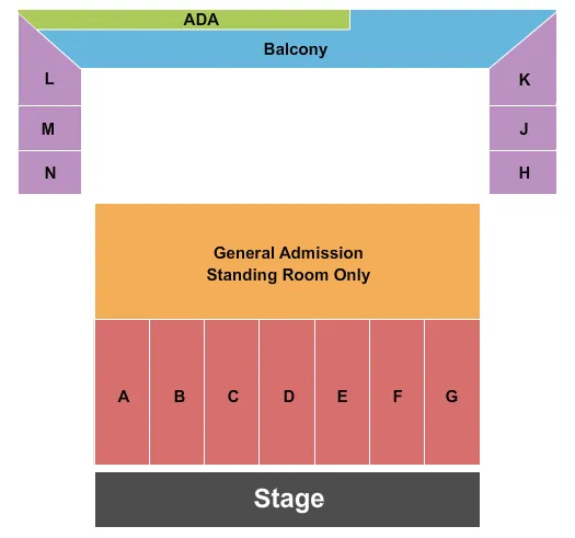 HOUSE OF BLUES SAN DIEGO MUSIC AWARDS Seating Map Seating Chart