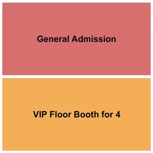 HOWARD THEATRE DC GA VIP BOOTH Seating Map Seating Chart