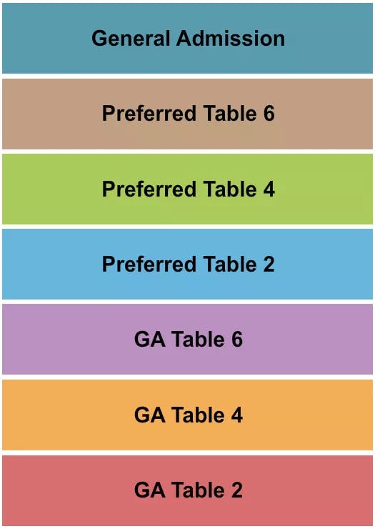 IMPROV COMEDY CLUB ADDISON GA PREFERRED 2 Seating Map Seating Chart