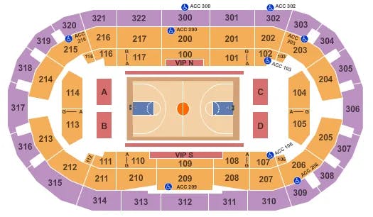  BASKETBALL Seating Map Seating Chart