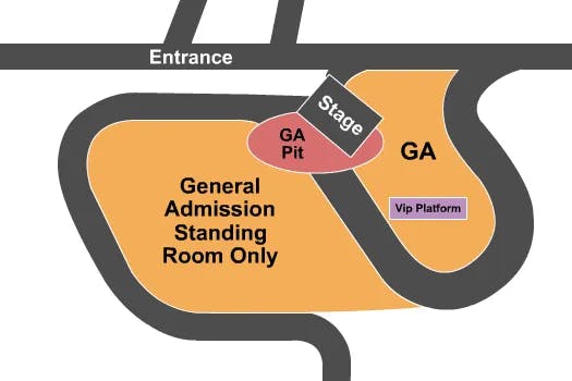  LEGENDS DAY LUKE BRYAN Seating Map Seating Chart