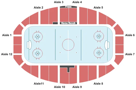  HOCKEY Seating Map Seating Chart