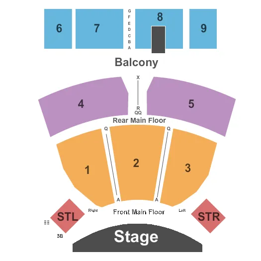 INTERNATIONAL WESTGATE THEATER AT WESTGATE LAS VEGAS RESORT CASINO BARRY MANILOW Seating Map Seating Chart