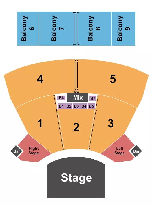 INTERNATIONAL WESTGATE THEATER AT WESTGATE LAS VEGAS RESORT CASINO ENDSTAGE 2 Seating Map Seating Chart