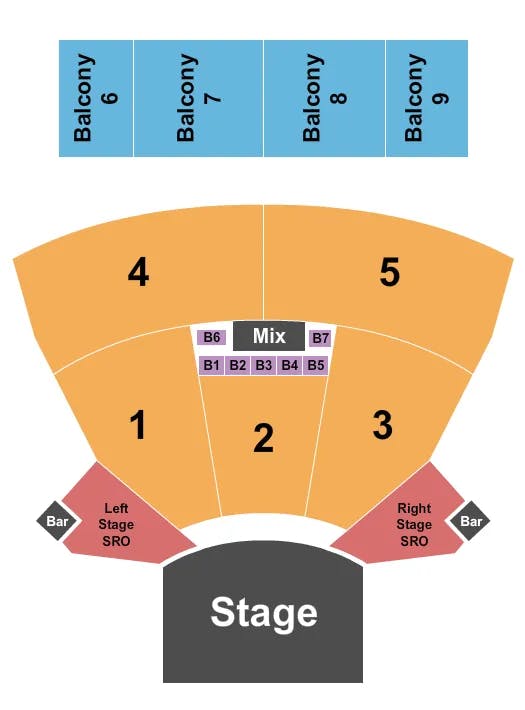 INTERNATIONAL WESTGATE THEATER AT WESTGATE LAS VEGAS RESORT CASINO ENDSTAGE W BOOTHS Seating Map Seating Chart