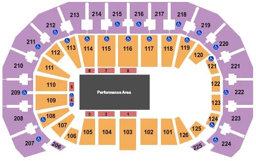  DISNEY ON ICE1 Seating Map Seating Chart