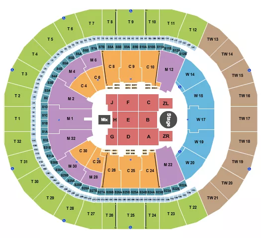  ZAYN Seating Map Seating Chart