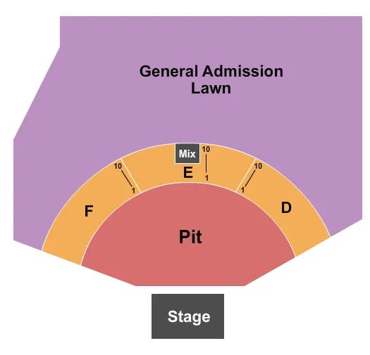  ENDSTAGE GA PIT Seating Map Seating Chart