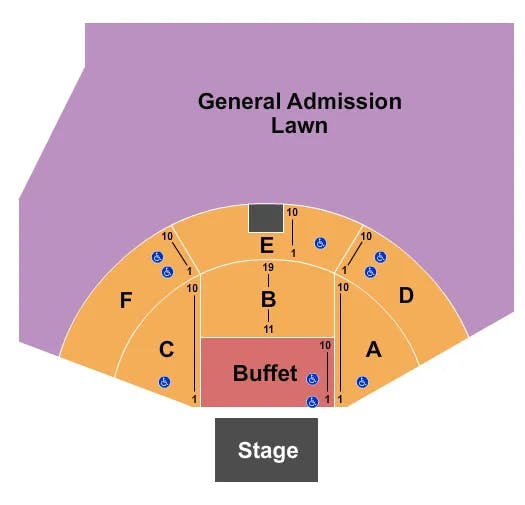  WILLIE NELSON Seating Map Seating Chart