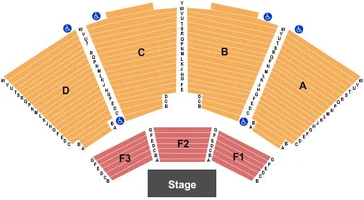 ISLETA CASINO RESORT SHOWROOM MAVIS STAPLES Seating Map Seating Chart