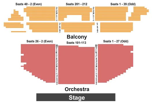  ENDSTAGE GA ORCHESTRA Seating Map Seating Chart